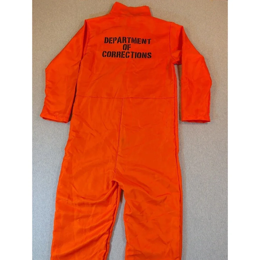 Prisoner Convict Jail Bird Orange Jumpsuit Dept Of Corrections S/M
